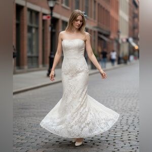 David's Bridal Galina Tulle Wedding Dress